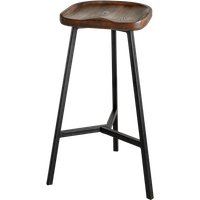 Табурет Stal-Massiv PopART-65 (дуб мореный/черный)