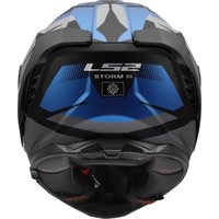 Мотошлем LS2 FF818 Storm III Komai (2XL, черный/синий)