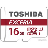 Карта памяти Toshiba EXCERIA microSDHC 16GB + адаптер [THN-M302R0160EA]