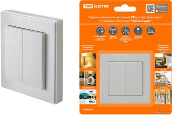 Умный выключатель TDM Electric РВ2 (2 клавишный) SQ1508-0215