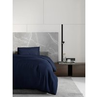 1.5-спальный комплект постельного белья Loon Emily (1.5-спальный, наволочка 70x70, темно-синий)