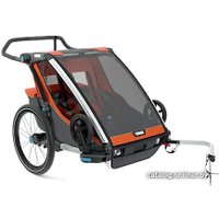 Детский велоприцеп Thule Chariot Cross 2 (Roarange/Dark Shadow)