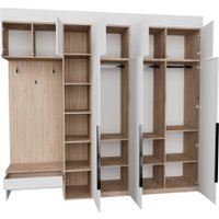 Стенка Рэйгрупп Рэй P245-B9-1-EBE В9-1 (дуб элисон/белый премиум)