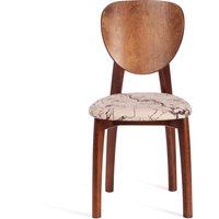 Стул TetChair Diamante мягкое сиденье (коричневый/крекс бежевый)