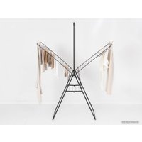 Сушилка для белья Brabantia Hangon 25 м с перекладиной 403521 (черный матовый)