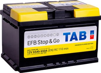 Автомобильный аккумулятор TAB EFB Stop&Go R+ (65 А·ч)
