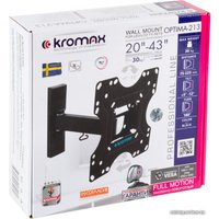 Кронштейн Kromax OPTIMA-213 (черный)