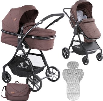 Универсальная коляска Lorelli Starlight 2018 (2 в 1, бежевый)