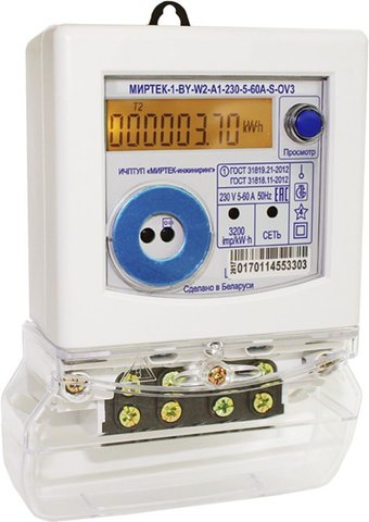 Счетчик электроэнергии Миртек 1-BY-W2-A1-230-5-60A-S-RF433/1-LOQ1V3