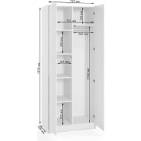 Шкаф распашной Soma Lord Lite 80x200 (белый)