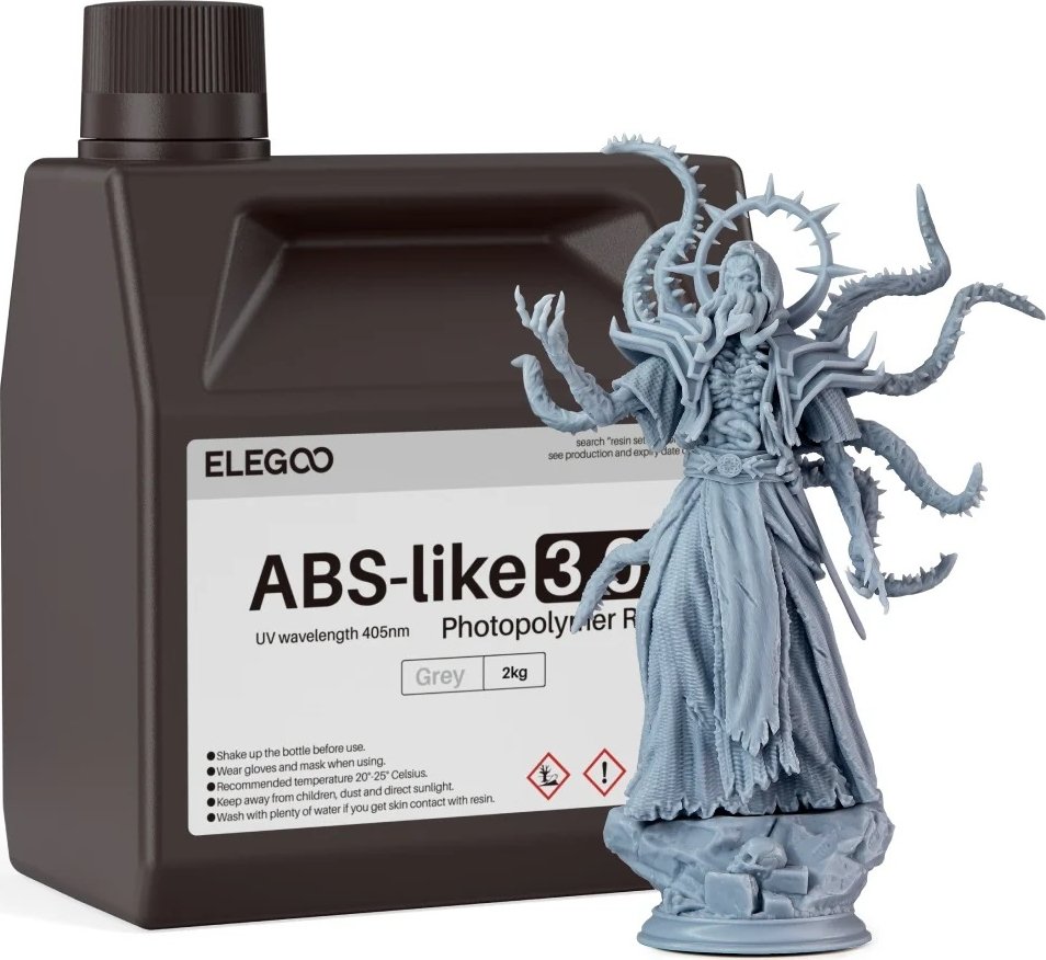 

Фотополимер Elegoo ABSlike V3.0+ 2кг (серый)