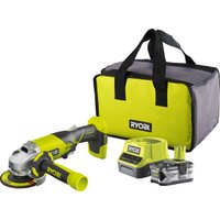 Угловая шлифмашина Ryobi R18AG-140S 5133003876 (с 1-им АКБ, сумка)