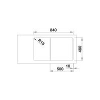 Кухонная мойка Blanco Zia 5 S 526015 (черный, клапан-автомат)