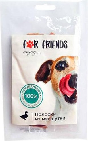 

Лакомство для собак For Friends Полоски из мяса утки 50 г
