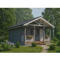 Русская баня Woods из бруса Чудное мгновенье в Бресте