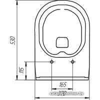 Унитаз подвесной Cersanit City Clean On MZ-CITY-COn-S-DL