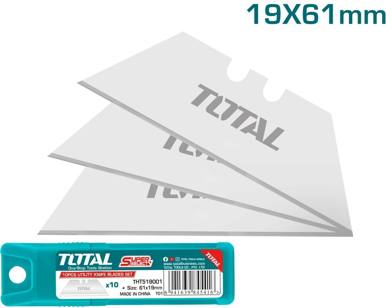 

Набор сменных лезвий Total THT519001 (10 шт.)