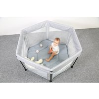 Игровой манеж ForKiddy Quadro plus 2 в 1 (черный)