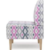 Интерьерное кресло MONOFIX Одос Принт кресло (абстракция фиолетовый/микровелюр)