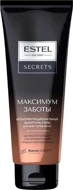

Шампунь Estel Professional Secrets Максимум Заботы для всех типов Мультифункциональный 250 мл