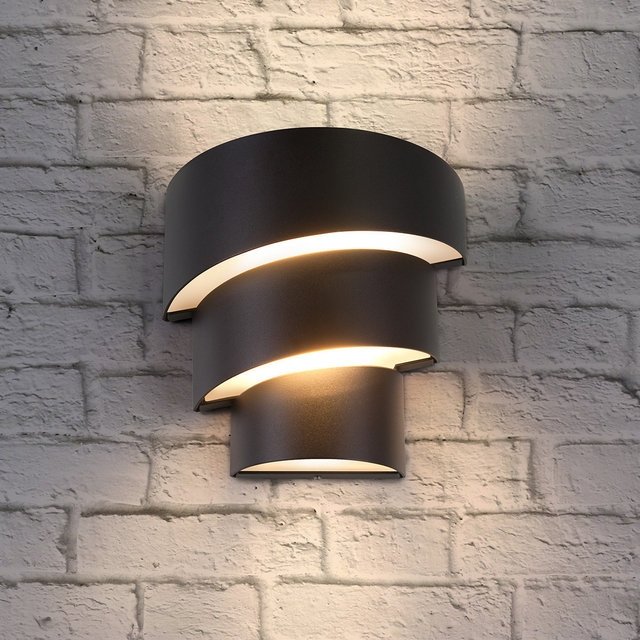 

Фасадный светильник Elektrostandard 1535 Techno LED Helix (черный)