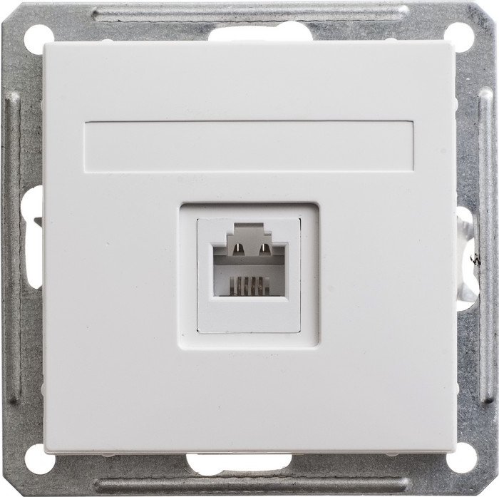 

Розетка телефонная Systeme Electric W59 RSI-152T-1-86 (белый)