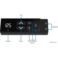 Стол для работы стоя WellDesk с электроприводом двухмоторный Bluetooth 28мм (дуб, белый)