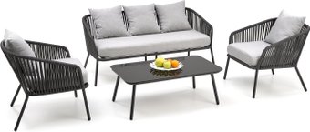 Набор садовой мебели Halmar Rocca (темно-серый/светло-серый)