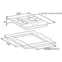 Варочная панель Weissgauff HGG 451 XFH