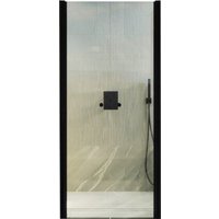 Душевая дверь MaybahGlass 198x99 MGD-424-6 (прозрачное стекло/черный) в Бобруйске