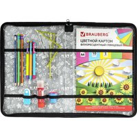 Папка-портфель BRAUBERG Husky 271450 с органайзером (черный)