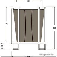 Батут Hasttings Classic (366 см, зеленый)