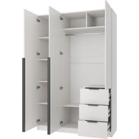 Шкаф распашной Mio Tesoro Мельбурн 3DG3S (белый)