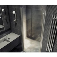 Душевая дверь MaybahGlass 198x99 MGD-445-5 (сатин стекло/хром матовый)