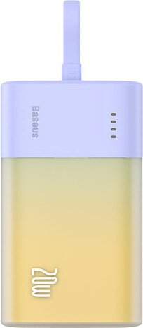 

Внешний аккумулятор Baseus Popsicle Pocket Fast Charging Power Bank PPKDC05L USB Type-C 5200mAh (сиреневый/желтый)