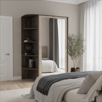 Шкаф-купе Кортекс-мебель Лагуна ШК04-02 (орех элия/дуб сонома, левая консоль)