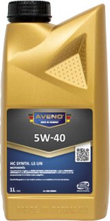 

Моторное масло Aveno HC Synth. 5W-40 LS UN 1л