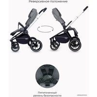 Универсальная коляска Rant MOWbaby Zoom PU (2 в 1, silver grey)