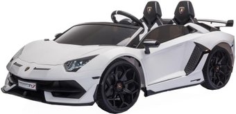Электромобиль RiverToys Lamborghini Aventador SVJ A111MP (белый)