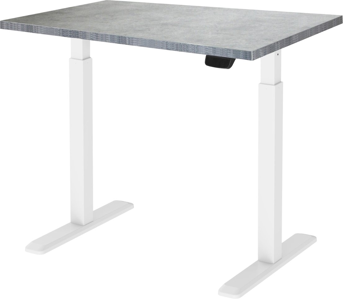 

Стол для работы стоя ErgoSmart Electric Desk Prime 1200х650х25 мм (бетон чикаго/белый)