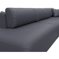 Угловой диван Лига диванов Лига-036 НПБ Модерн Лонг правый 127753 (экокожа Grifon 15 серый)