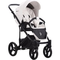 Универсальная коляска BEBETTO Magnum Light SE Pro (2 в 1, 03 белая кожа/черная рама)