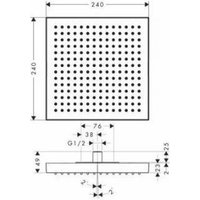 Верхний душ Axor ShowerSolutions 10924000