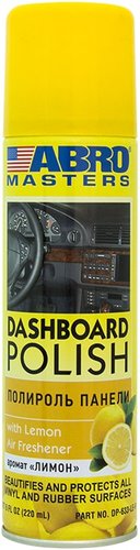 ABRO Полироль панели ароматизированная лимон 220мл DP-633-LE