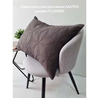 Чехол на подушку Matex Pillowcases Flower 65-265 (темно-серый)