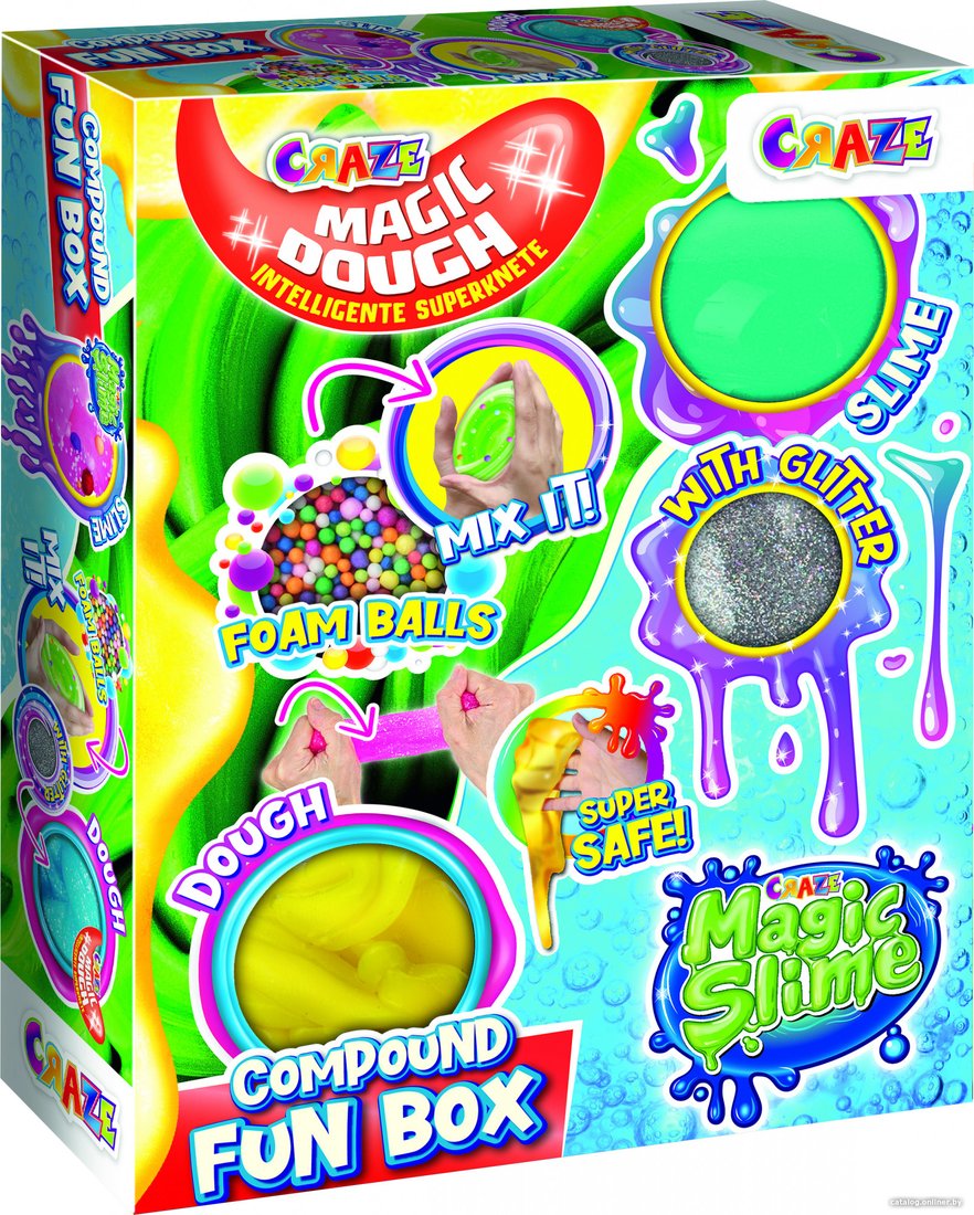 Тесто для лепки Craze Compound Fun Box Смешивание слаймов и теста 39465.B
