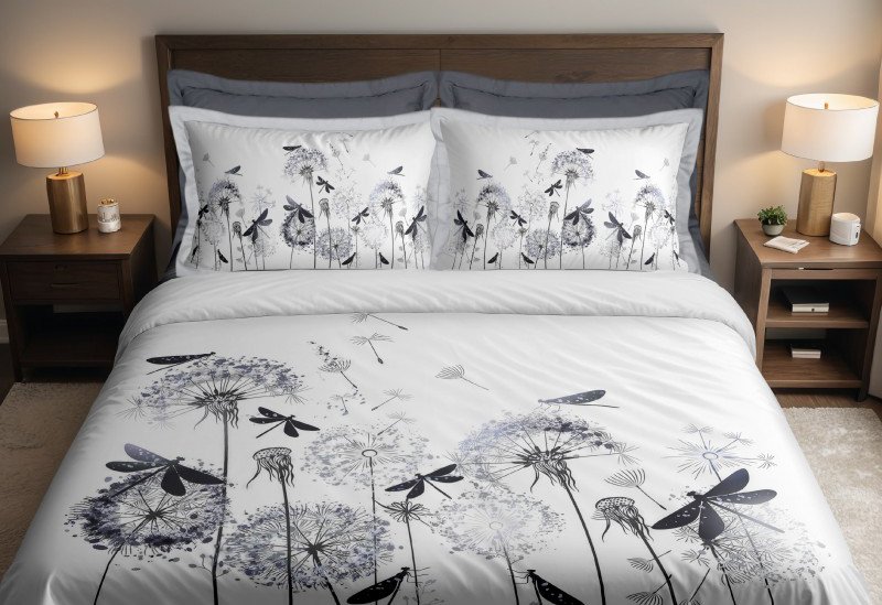 

Постельное белье ЧПТУП "АЛетто" 2-сп с Европростыней Одуванчик