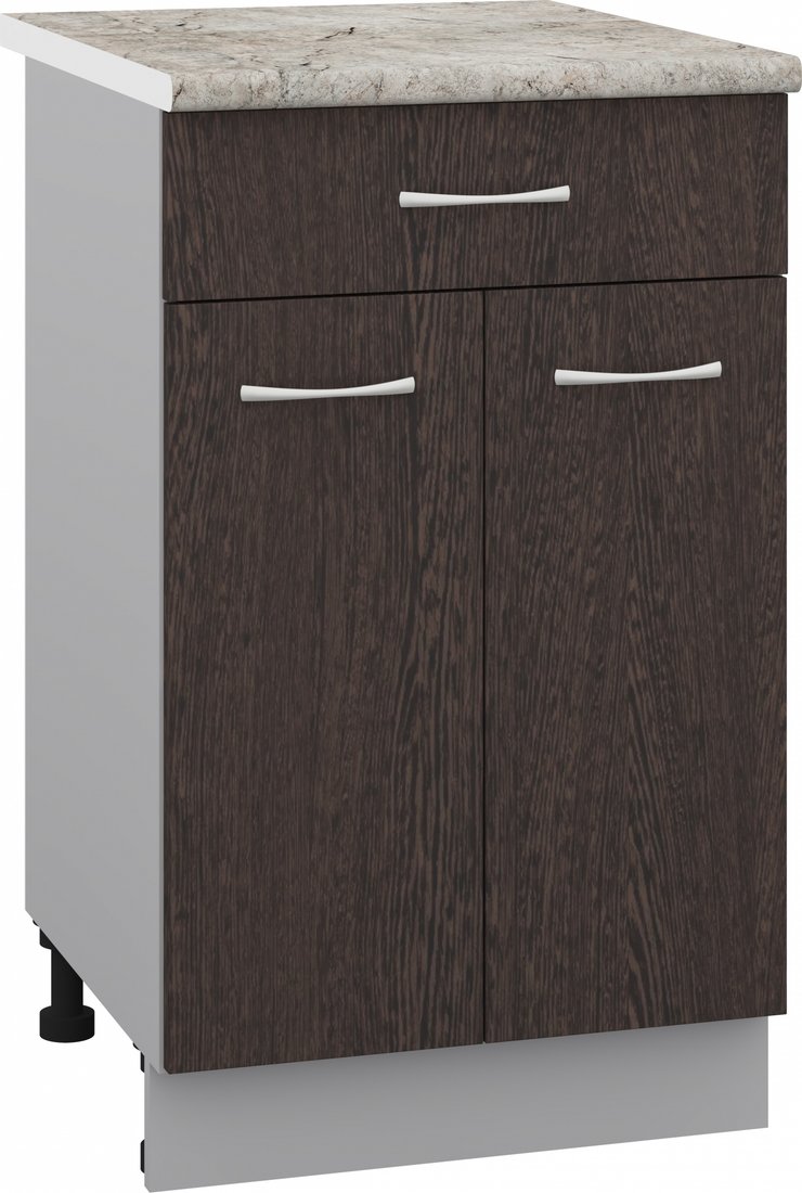 

Шкаф напольный Кортекс-мебель Корнелия Лира НШ50р1ш (венге/марсель)