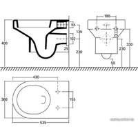 Унитаз подвесной Kolo Quattro K63100