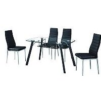 Стул Mio Tesoro Джия DC-060 (черный/хром)